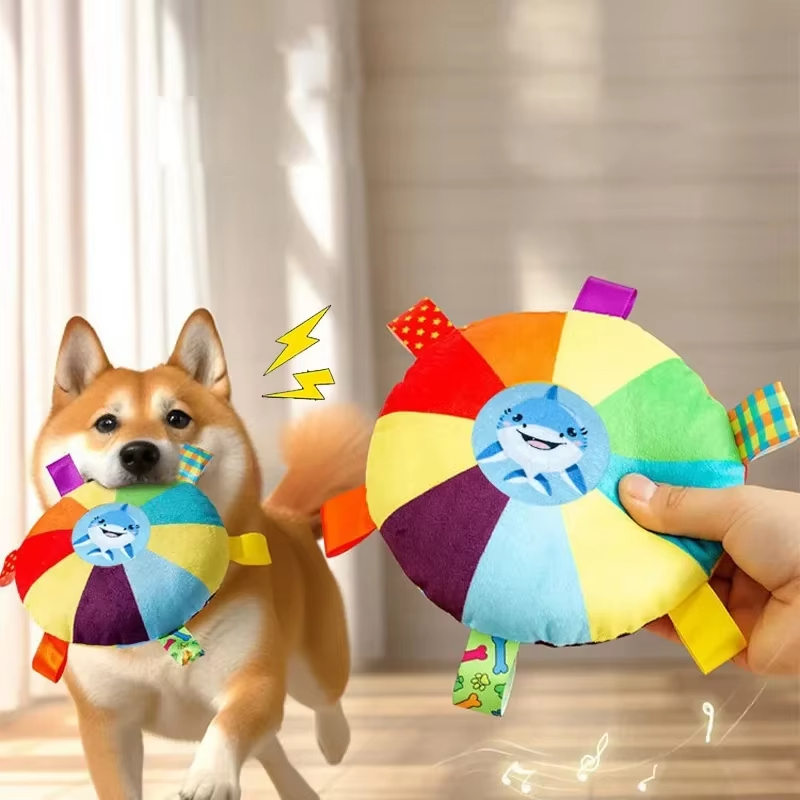 Flying Disc Dog Training Toy - Le disque volant interactif en peluche