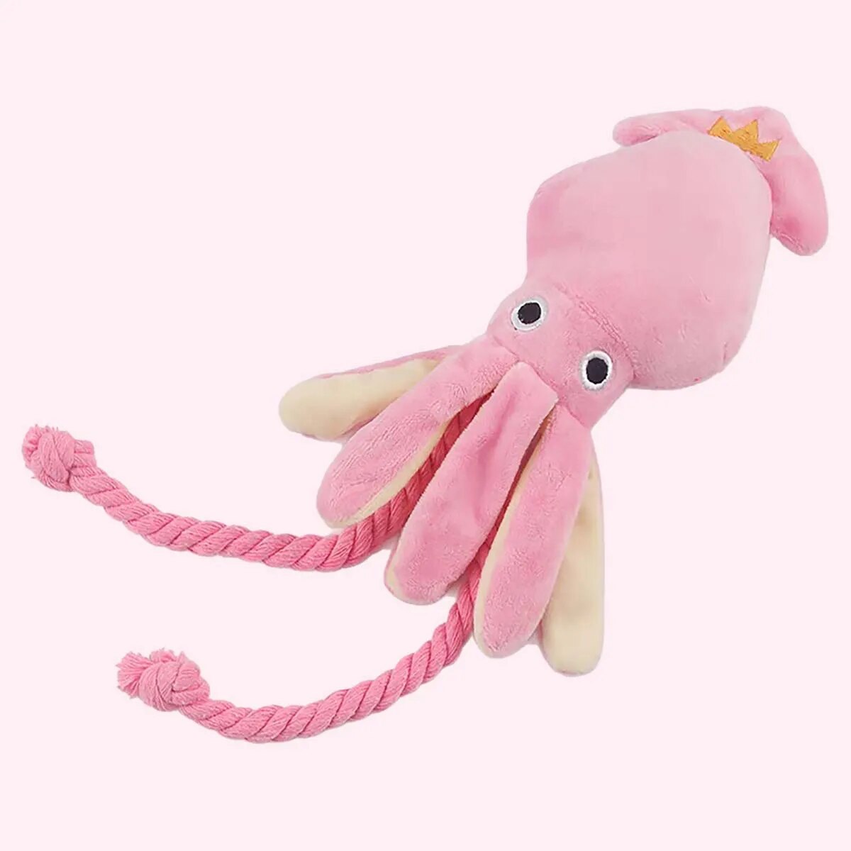 Interactive Squeaky Plush Dog Toy - Jouet de ULen peluche poulpe pour