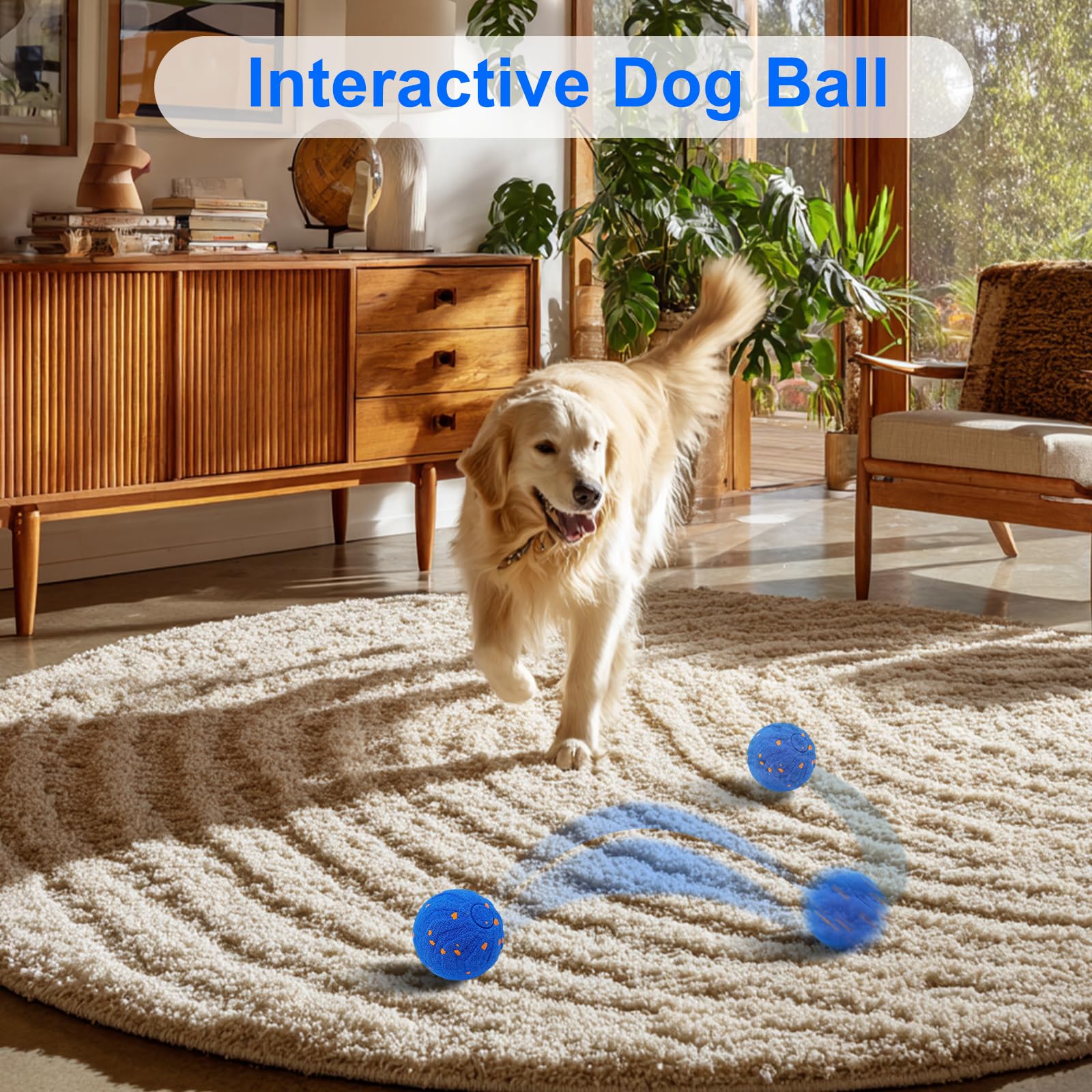 Balle interactive pour chien,  - Automatic Moving Dog Ball avis et prix