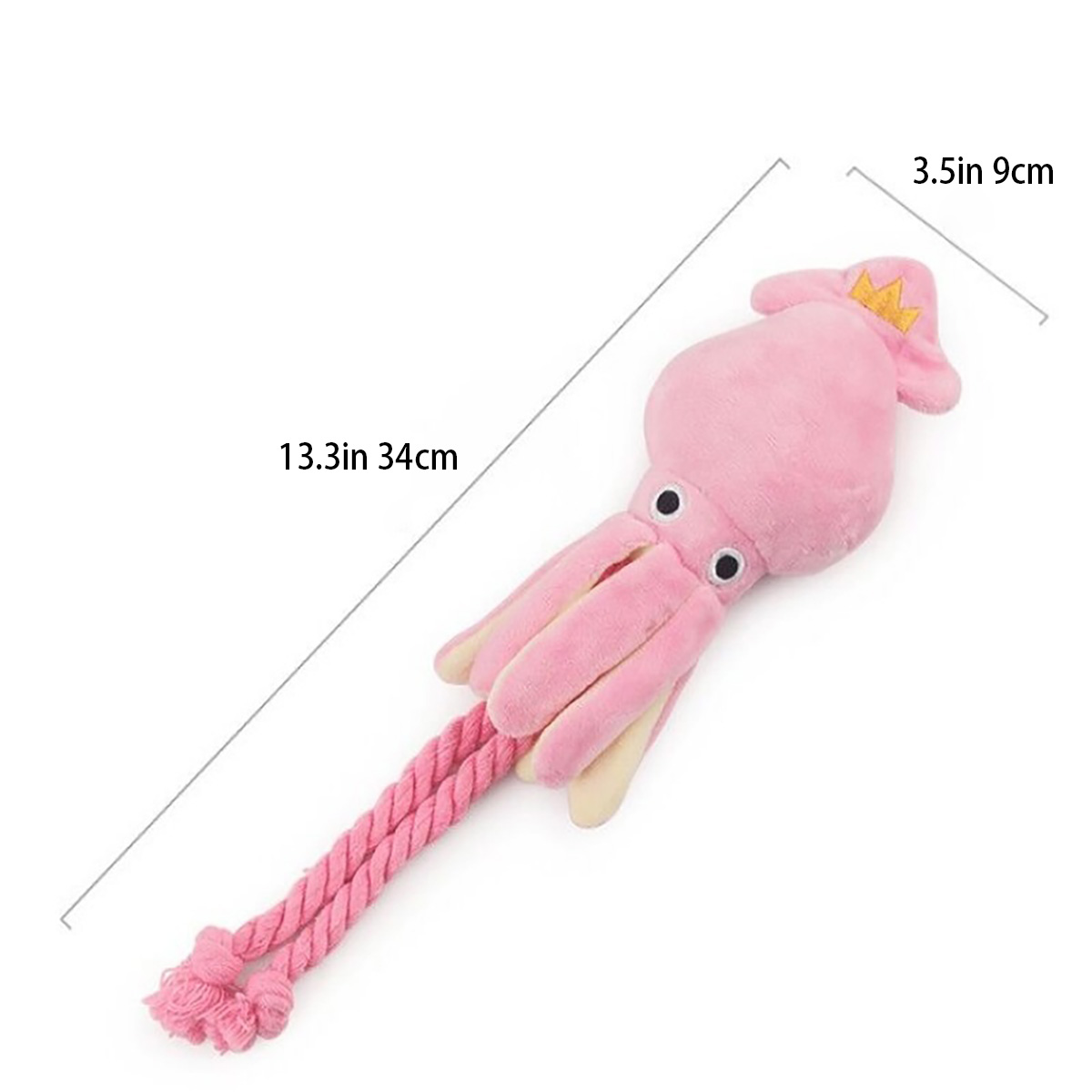 Jouet de ULen peluche poulpe p - Interactive Squeaky Plush Dog Toy avis et prix